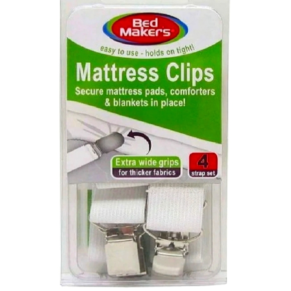 Bed Makers Mattress Clips bundle of 2 extra wide grips four pack strap sets. - Picture 1 of 8